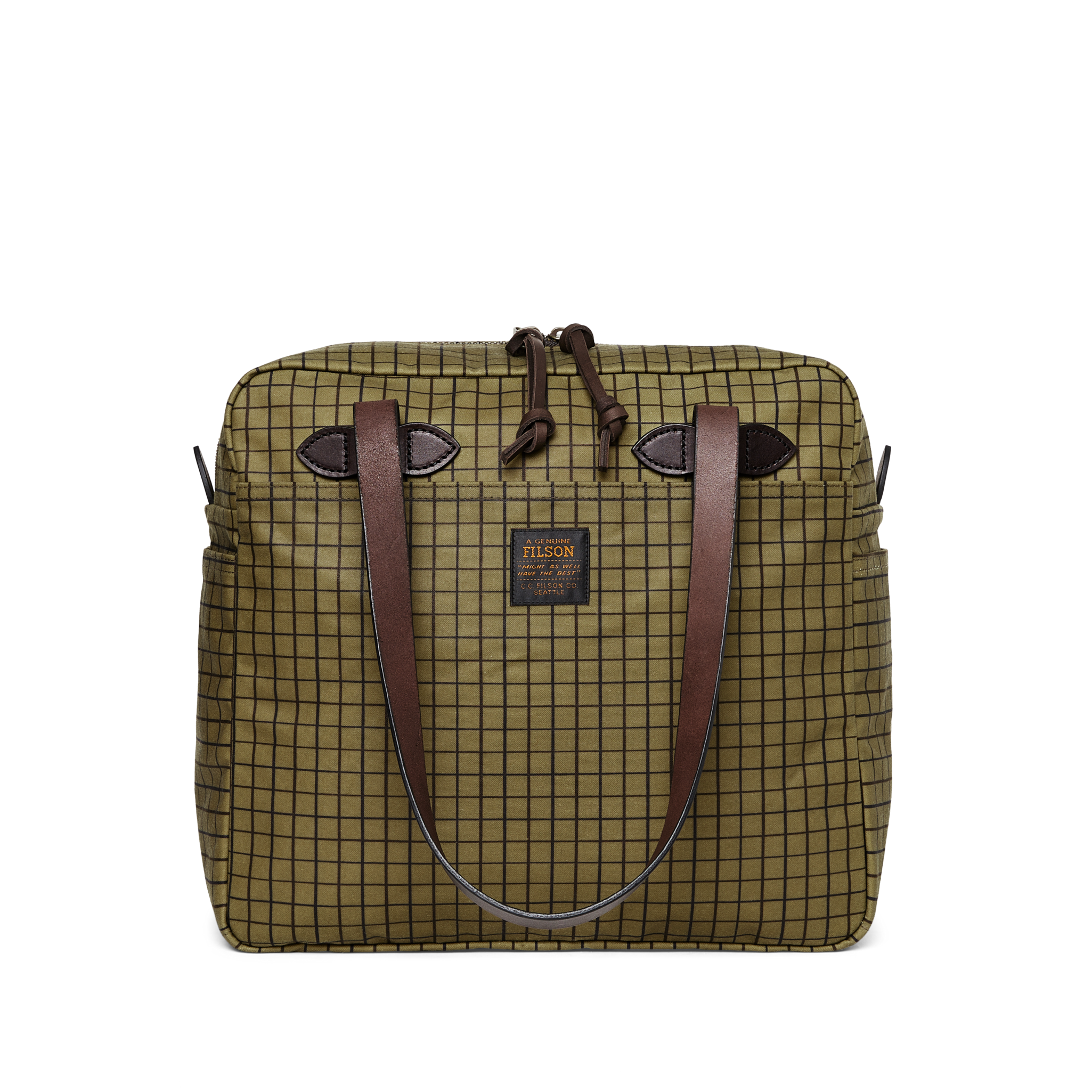 Tin Cloth Zipper Tote Bag - Flyway Green